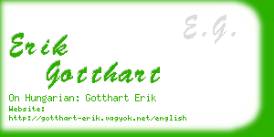 erik gotthart business card